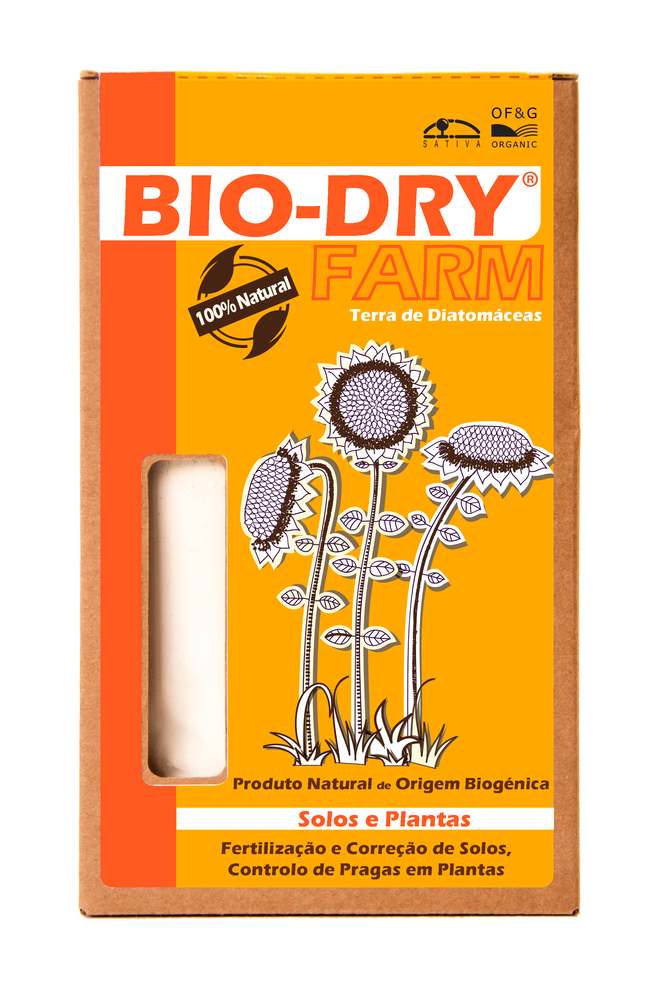 Bio-Dry Farm Terra de Diatomáceas Uso Agrícola